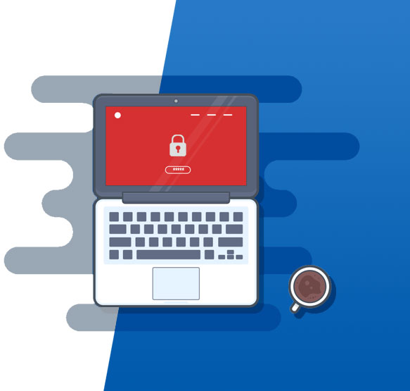 Customery design image for the password reset page